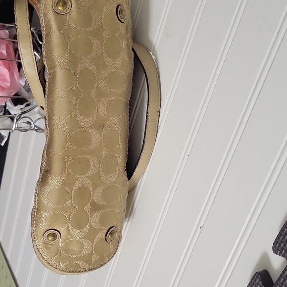 Vintage Coach Metallic Lurex tote - Picture 3 of 11